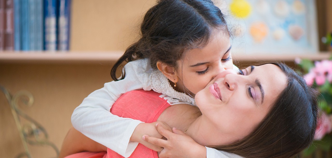 Hispanic mother and little daughter playing at home; Shutterstock ID 227114035; PO: 123