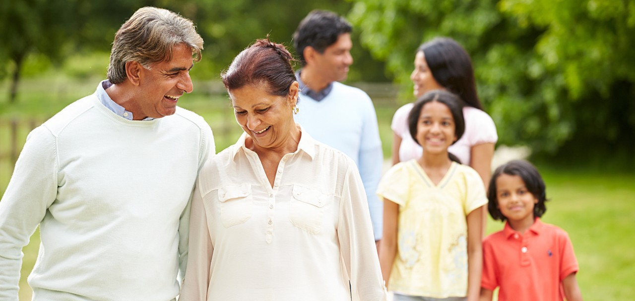 Muti-Generation Indian Family Walking In Countryside; Shutterstock ID 155810792; PO: 123